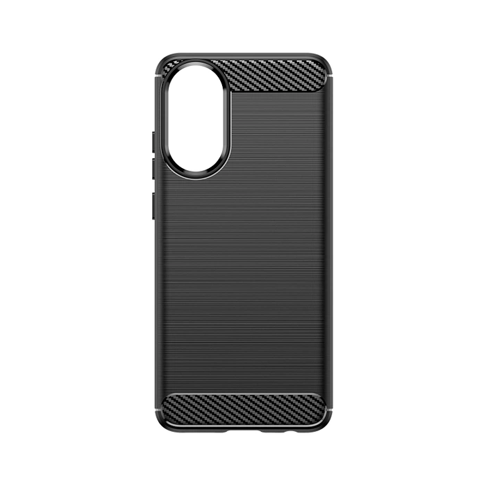 Coque en silicone Carbon Case pour Oppo A78 4G - noire