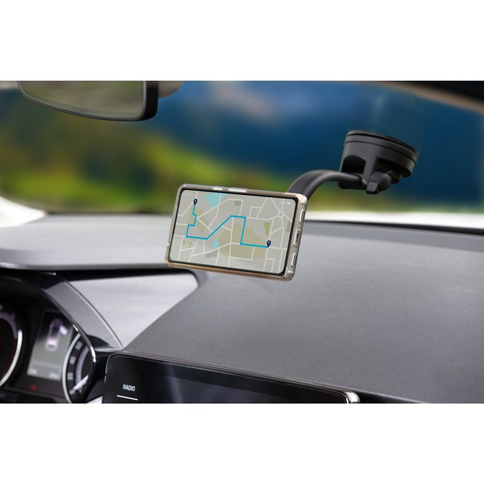 Uchwyt na telefon do samochodu magnetyczny Forcell F-Grip MagLuxe do szyby / deski / kratki czarny