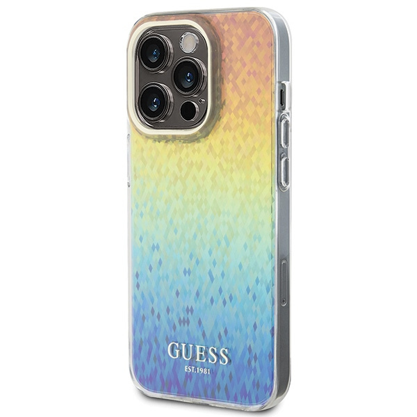 Etui Guess GUHCP14XHDECMI iPhone 14 Pro Max 6.7" wielokolorowy hardcase IML Faceted Mirror Disco Iridescent Case