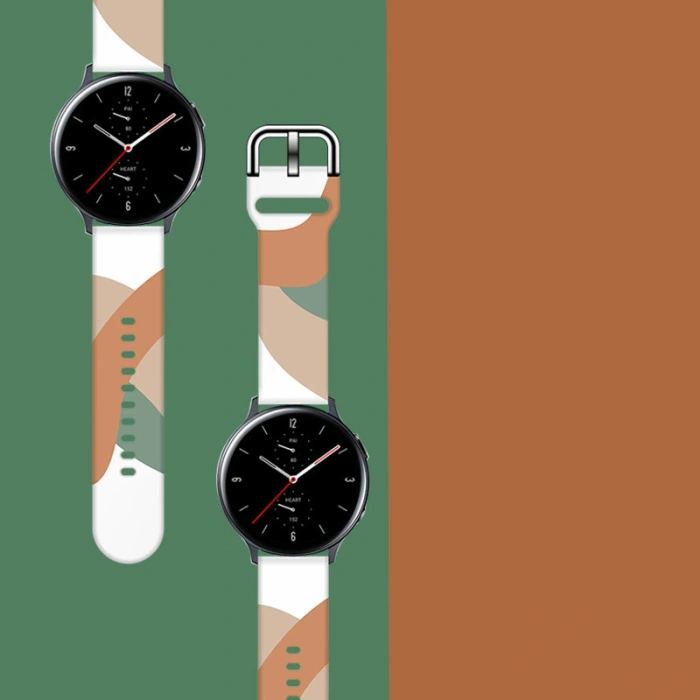 Pasek Strap Moro do Samsung Galaxy Watch 45 / 46 / 47 mm silikonowa bransoletka opaska do zegarka - wzór 3