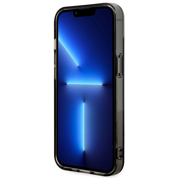 Funda BMW BMHMP14SHDTK iPhone 14 6,1" gris/gris Rayas tricolor MagSafe