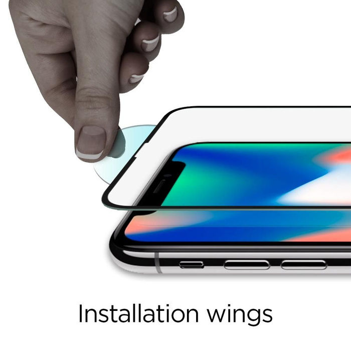 Edzett üveg SPIGEN iPhone 11 Pro X / Xs üveg Fc 2-pack fekete