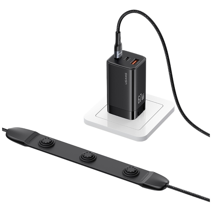 Kabel z Masażerem USAMS 100W Fast Charging SJ759 U89 Czarny