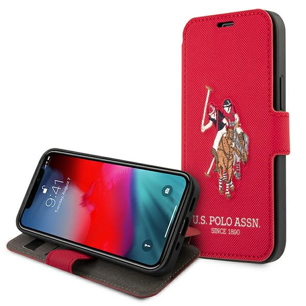 Puzdro US POLO Apple iPhone 12 12 Pro Polo Embroidery Collection Red Case