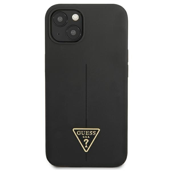 Hülle GUESS Apple iPhone 13 Mini-Silikon-Dreieck Schwarz Hartcase