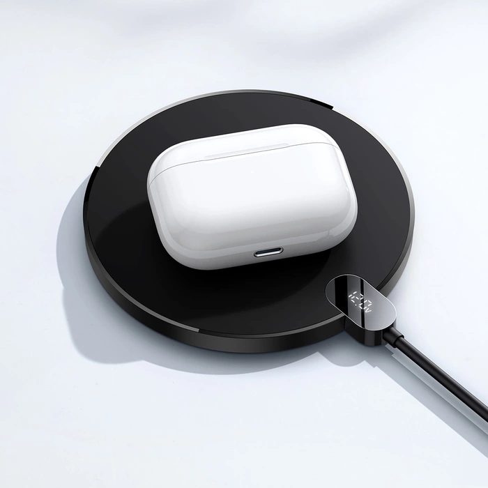 Baseus Digital LED Display Gen 2 BS-W526 induktives Ladegerät 15W - Schwarz