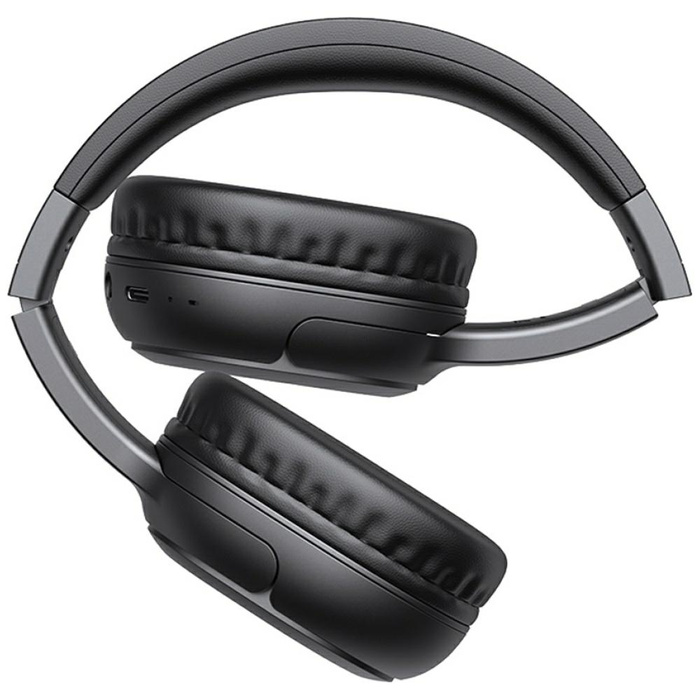 USAMS Słuchawki Bluetooth 5.3 nauszne Yun Series czarny/black TDLYEJYX01 (USAMS-YG23)