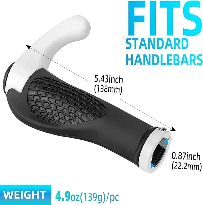 Rockbros BT1007W Ensemble de supports de vélo avec cornes - Blanc