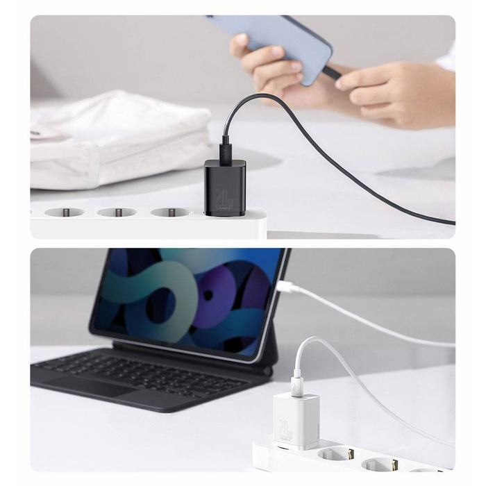 Baseus Super Si 1C rychlá nabíječka USB Typ C 20 W Power Delivery modrá (CCSUP-B03)