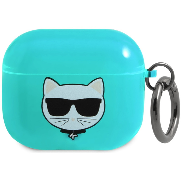 Karl Lagerfeld KLA3UCHFL AirPods 3 Hülle blau / blau Choupette