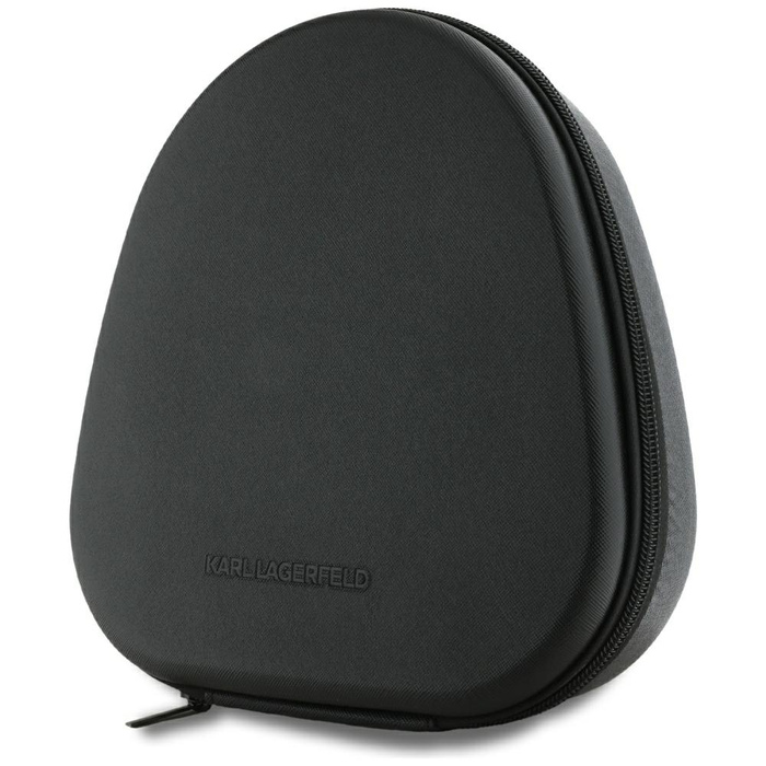 Słuchawki nauszne Karl Lagerfeld         Saffiano Elongated Bluetooth ANC czarny