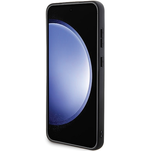 Etui Karl Lagerfeld KLHCS24SPSAKCMPK Samsung Galaxy S24 S921 hardcase czarny/black Saffiano Karl & Choupette Metal Pin Case