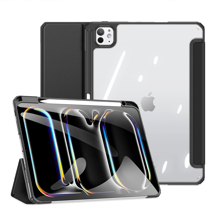 Dux Ducis Toby Hülle mit Klappe und Ständer für iPad Pro 11&quot; 2024 - Schwarz