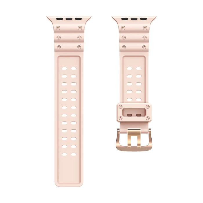 Strap Triple Protection pasek Apple Watch Ultra, SE, 9, 8, 7, 6, 5, 4, 3, 2, 1 (49, 45, 44, 42 mm) opaska bransoleta różowy