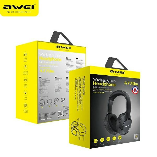 AWEI Bluetooth-Kopfhörer Over-Ear A770BL Schwarz