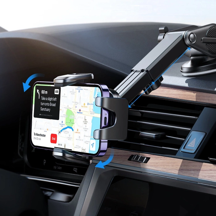 Porta telefono per auto Joyroom per cabina di pilotaggio, cruscotto nero (JR-ZS350)