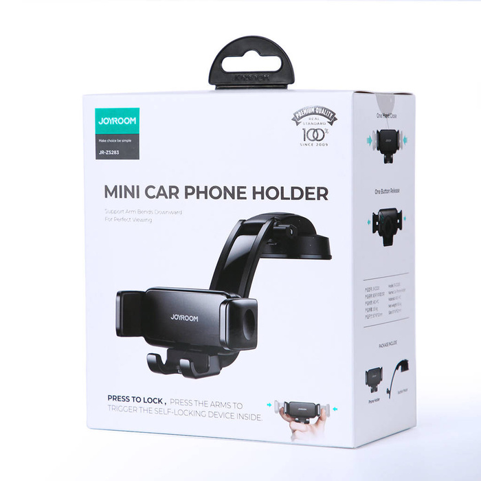 Joyroom mechanical holder car cockpit black (JR-ZS283)