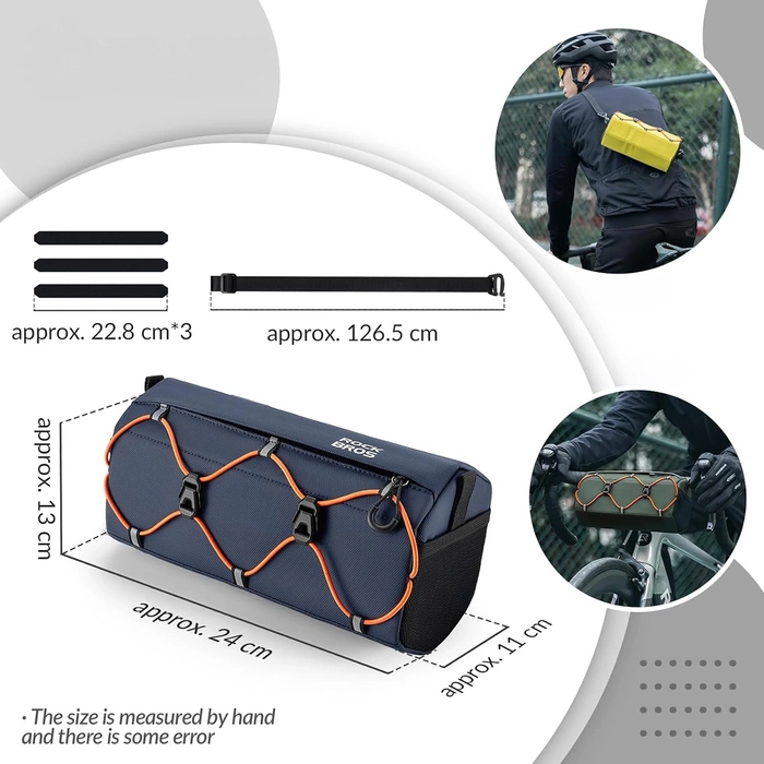 Rockbros 30110054002 bicycle handlebar bag 2.2 l - blue