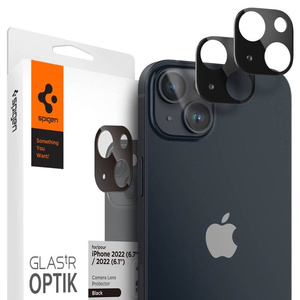 PROTECTEUR DE CAMÉRA Spigen OPTIK.TR PROTECTEUR DE CAMÉRA 2-PACK IPhone 14 / 14 PLUS NOIR