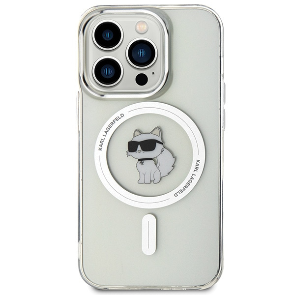 Etui Karl Lagerfeld KLHMP15LHFCCNOT iPhone 15 Pro 6.1" transparent hardcase IML Choupette MagSafe Case