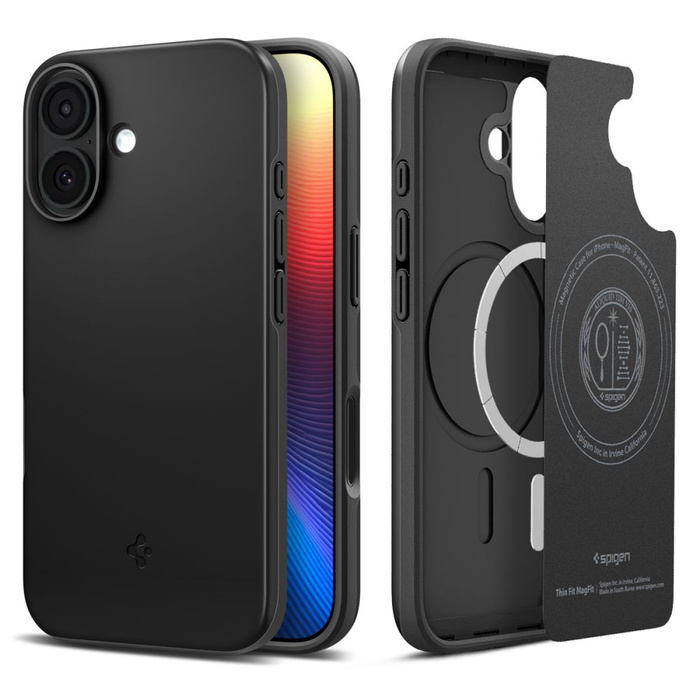 Coque Spigen IPhone 17 Thin Fit Mag MagSafe NOIR