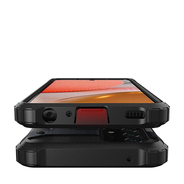 Hybrid Armor robuste TPU/PC Panzer Handyhülle Hard Case für Samsung Galaxy A72 4G schwarz