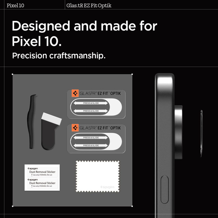 KAMERASCHUTZ Spigen OPTIK GLAS.TR KAMERASCHUTZ 2ER-PACK GOOGLE PIXEL 10 KRISTALLKLAR