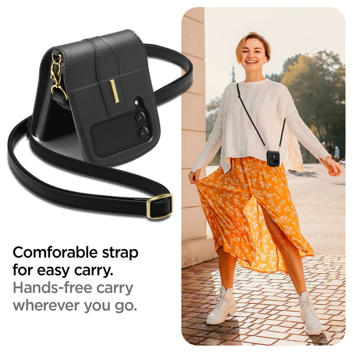 Spigen LIENAR CALIN GALAXY Z FLIP 4 FEKETE