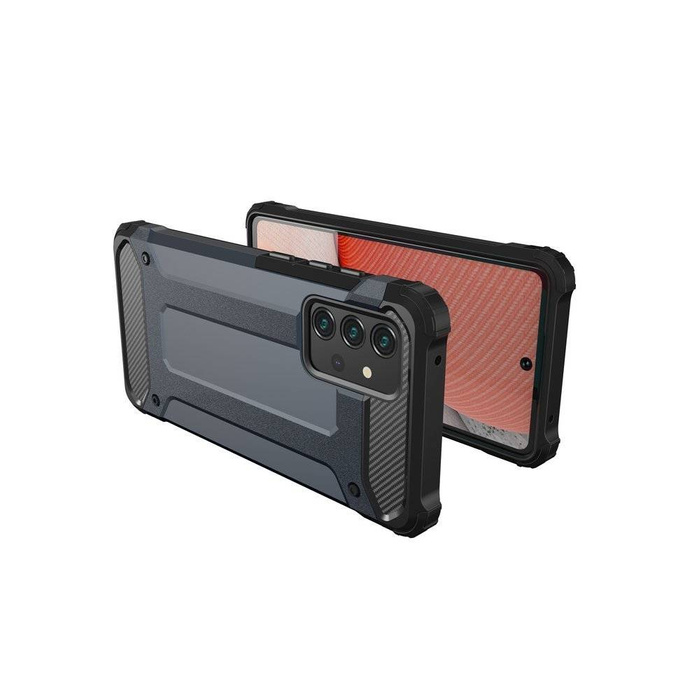 Hybride Armor hybride blindé coque housse Samsung Galaxy A72 4G argentée