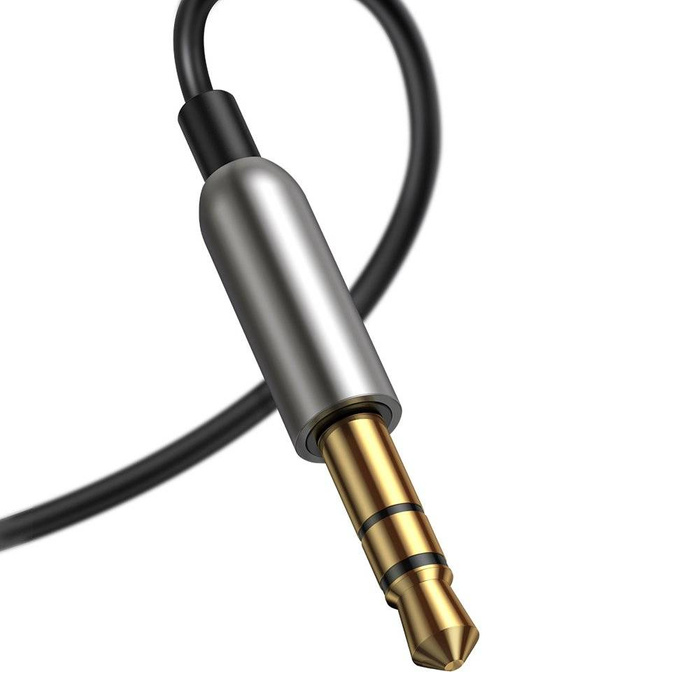 Baseus BA01 Bluetooth 5.0 Audioempfängerkabel AUX-Klinke Audioadapter schwarz (CABA01-01)