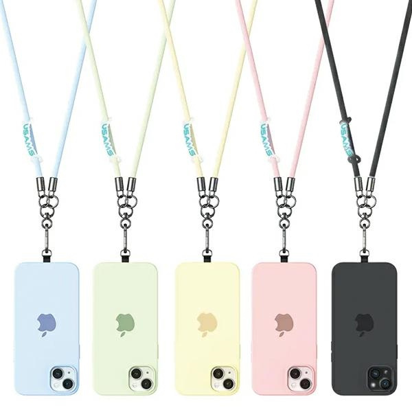 USAMS Uniwersalna smycz do telefonu 1,2m zielony/green ZB282GS04 (US-ZB282)