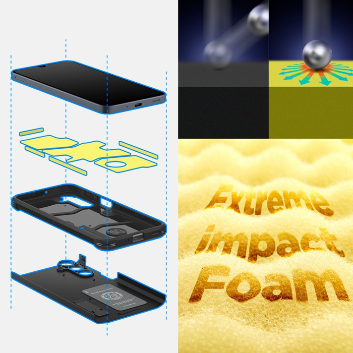 Hülle Spigen Tough Armor GALAXY A16 4G / 5G SCHWARZ