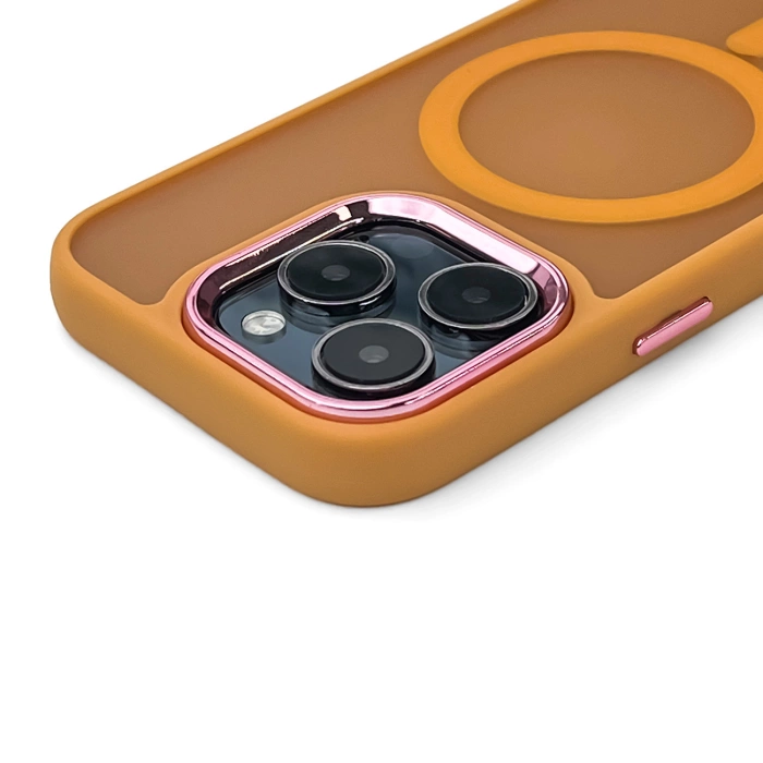 Magnetic Collection MagSafe iPhone 16 Pro Max Case - Orange