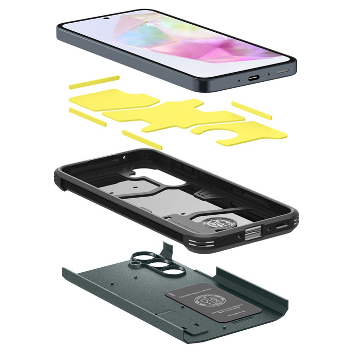Case Spigen Tough Armor Samsung Galaxy A35 5g Verde Funda