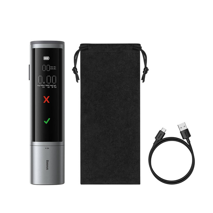 Baseus SafeJourney Pro Series alkohol tester 470mAh šedý