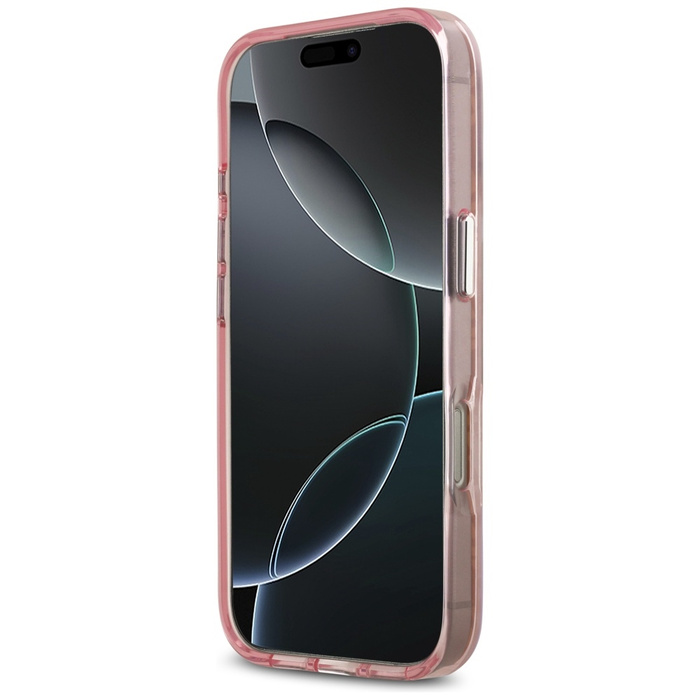 Etui Karl Lagerfeld IML Choupette Head   Logo MagSafe do iPhone 17 Pro różowy