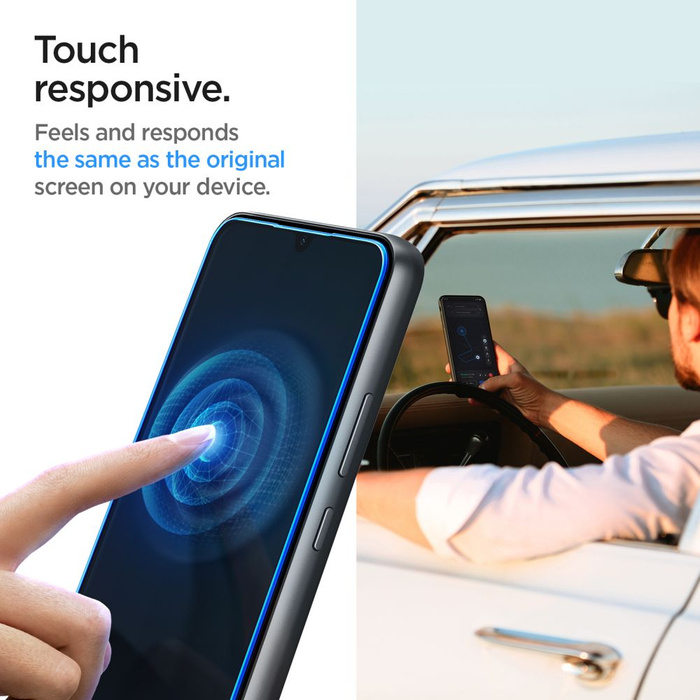 Vidrio Templado Spigen Glas.tr Slim Paquete de 2 Galaxy A34 5G Transparente