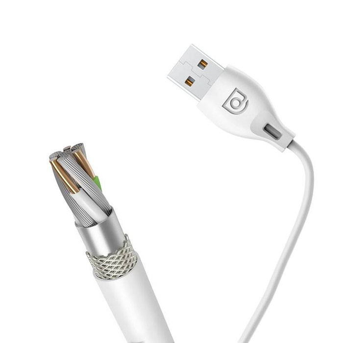 Dudao Kabel kabel USB / Lightning 2.4A 1m weiß (L4L 1m weiß)