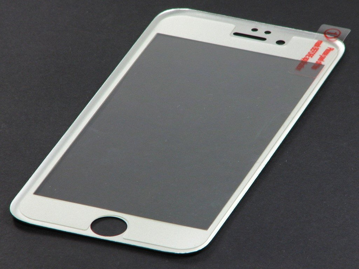 Vetro completo BEST GUARD GLASS iPhone 6 6S Argento posteriore