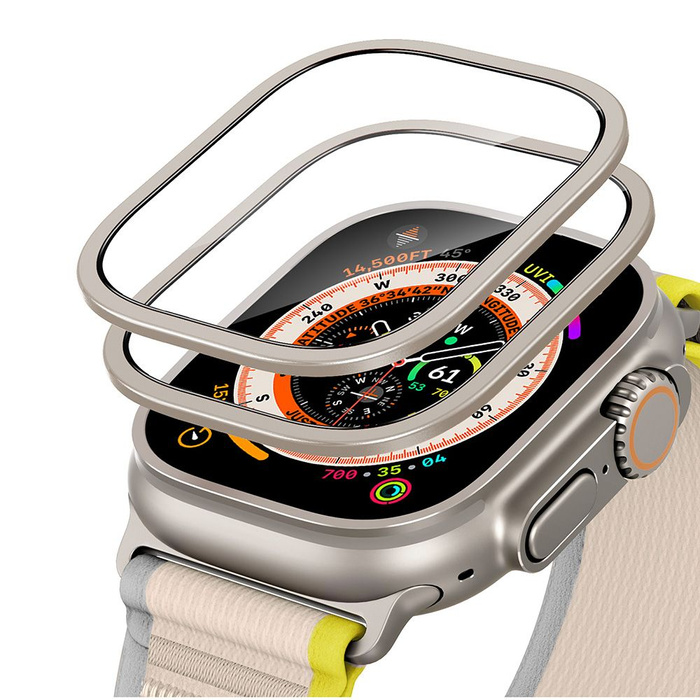 Tempered Glass ESR ArmorITE TEMPERED GLASS 2-PACK Apple Watch ULTRA 1 / 2 / 3 (49 MM) TITANIUM