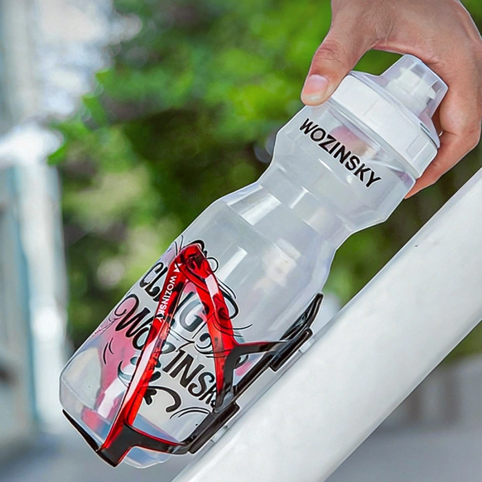 Koszyk Wozinsky WUR-01BR uchwyt rowerowy na bidon - czarno-czerwony