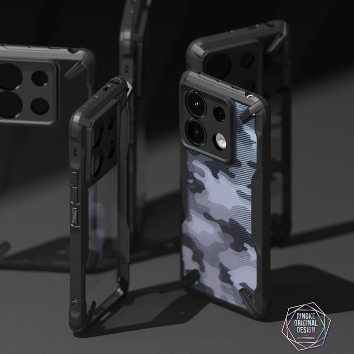 Etui Ringke Fusion X Xiaomi Redmi Note 13 Pro 5g / Poco X6 5g Camo Black