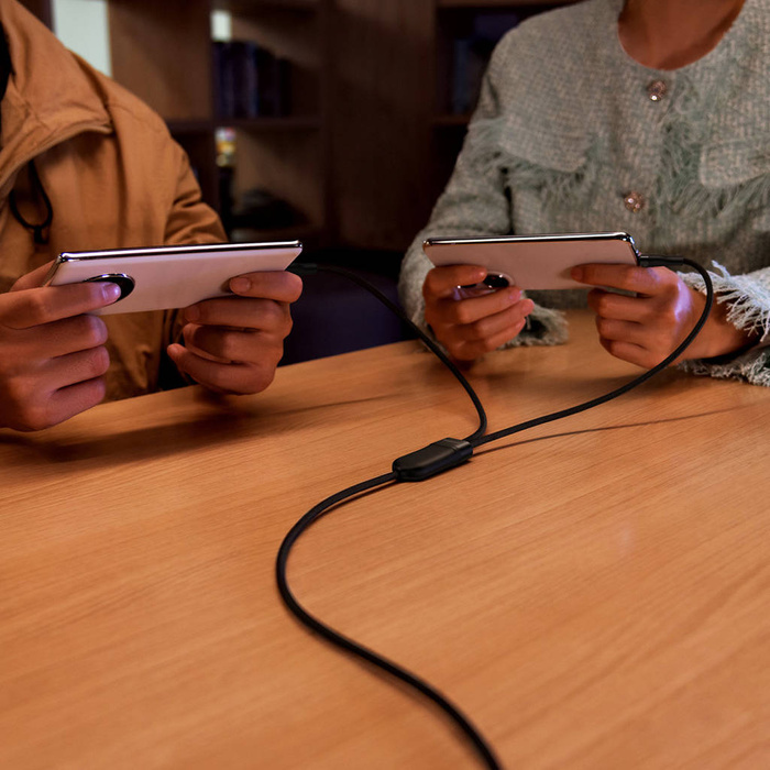 Baseus Flash Series Ⅱ Cavo di Ricarica Veloce 2in1 USB-C - 2xUSB-C 100W 1.5m nero