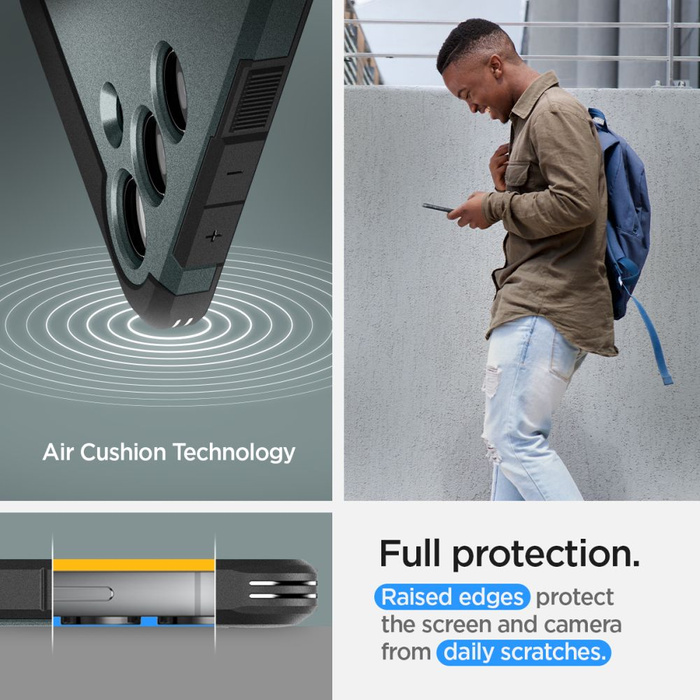 Coque Spigen Tough Armor Samsung Galaxy S24+ Plus Vert Abyss Case