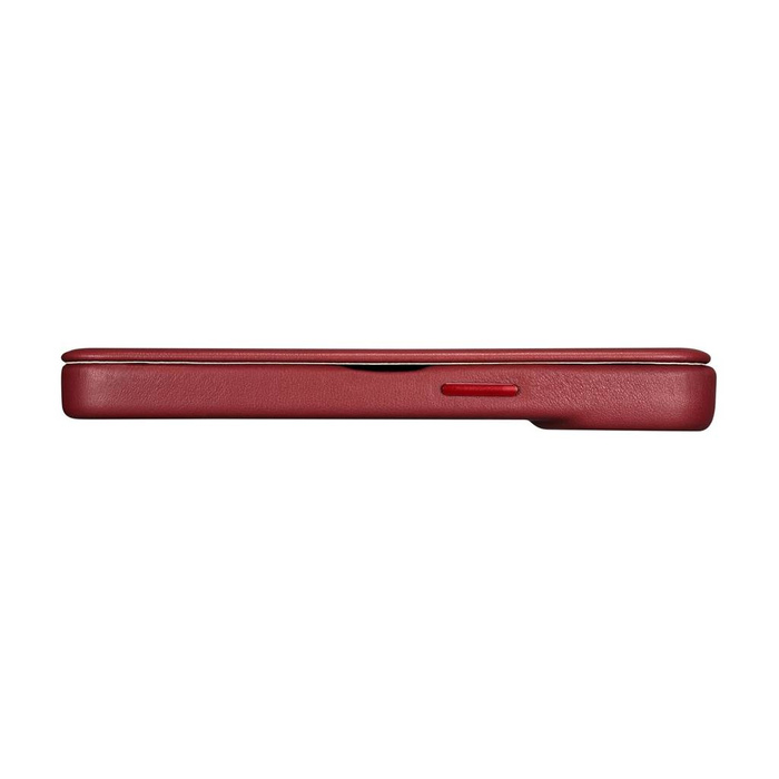 iCarer CE Premium Leather Folio Case iPhone 14 Pro Flip magnético MagSafe rojo (WMI14220714-RD)