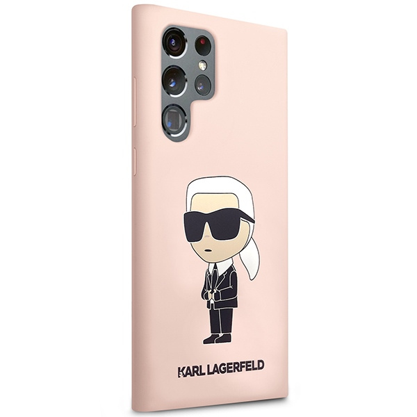 Obal Karl Lagerfeld Silicone NFT Ikonik - Obal Samsung Galaxy S23 Ultra (růžový) Case