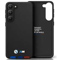 Case BMW BMHCS23L22PTDK S23 Ultra S918 black/black Leather Stamp Tricolor Case