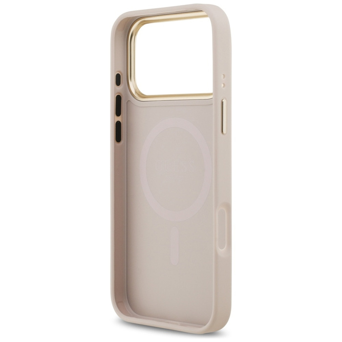 Etui Guess 4G Stripe MagSafe do iPhone   17 Pro Max różowy