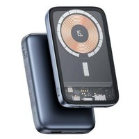 USAMS Powerbank PB67 10000mAh 20W QC3.0+PD Magnetic vezeték nélküli gyorstöltés acél/tarnish 10KCD18401 (US-CD184)