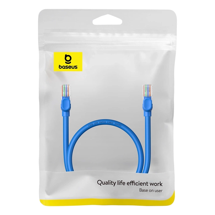 Kabel sieciowy Baseus Ethernet RJ45, Cat.6, 0,5m (niebieski)